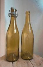 Twee oude franse flessen bijzondere kleur, Antiek en Kunst, Ophalen of Verzenden
