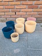 Elho bloempotten set, Ophalen, Kunststof, Gebruikt, Rond