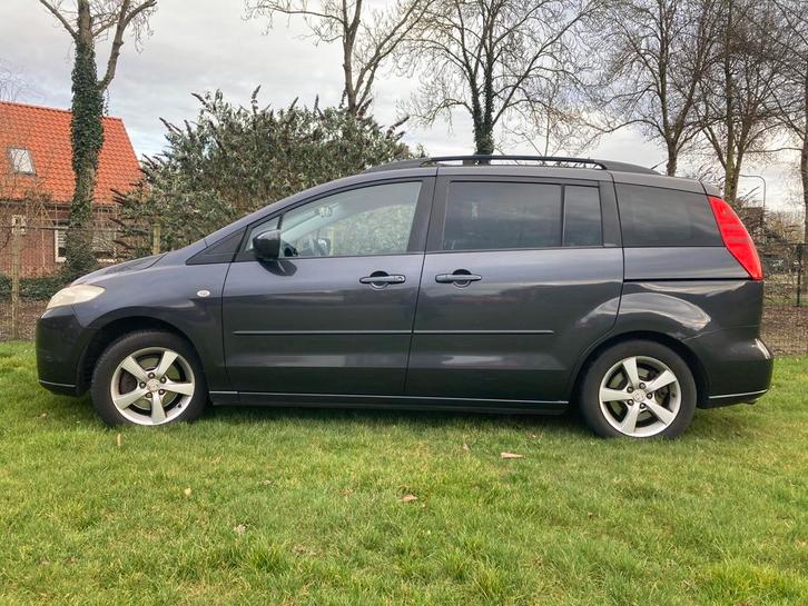 Mazda 5 2.0 2006 Grijs, Auto's, Mazda, Particulier, ABS, Airbags, Airconditioning, Boordcomputer, Centrale vergrendeling, Dakrails
