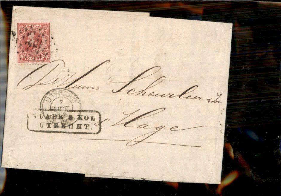 Utrecht - Den Haag - Willen III - 1873, Verzenden, Brief