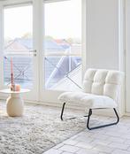 Nieuwe Kwantum fauteuil in wit bouclé stof, Huis en Inrichting, Fauteuils, Ophalen, Nieuw, 75 tot 100 cm, 75 tot 100 cm