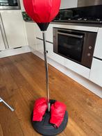 Boksbal met standaard en bokshandschoenen, Ophalen, Gebruikt, Boksbal