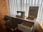 Naaimachinekast met Huqsvarna naaimachine + accessoires, Verzenden, Gebruikt, Naaimachine, Overige merken