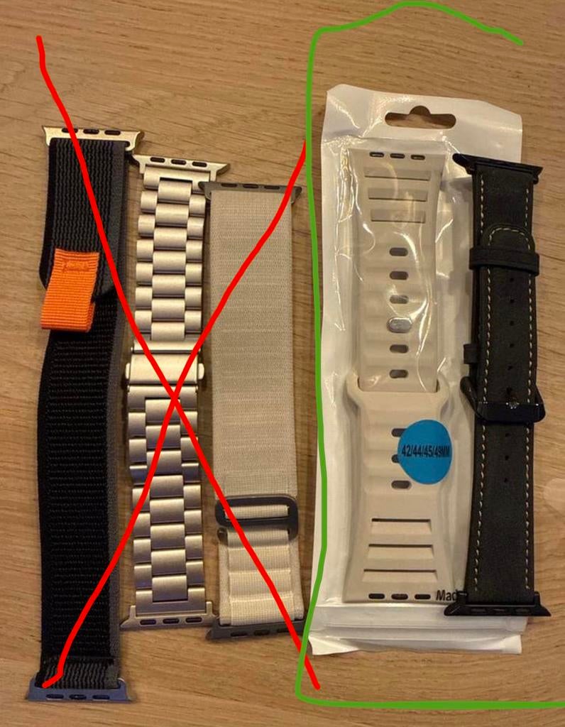 Apple Watch Bandjes 42/44mm - Diverse Stijlen, Ophalen of Verzenden, Gebruikt, Telefoonhanger of Accessoire, Apple iPhone