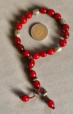 Kleine Tesbih, Rode Kunststof Kralen, Test Niet op Bakeliet, Sieraden, Tassen en Uiterlijk, Kettingen, Verzenden, Zo goed als nieuw