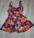 Tankini maat 42 met bloemenprint en softcups mt C, Ophalen of Verzenden, Gedragen, Badpak