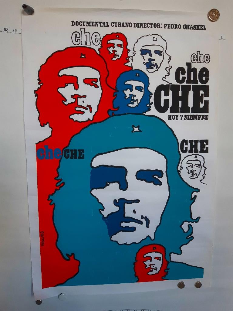 Originele poster Che Guevara Zeefdruk, Verzamelen, Verzenden, A1 t/m A3, Film en Tv, Rechthoekig Staand