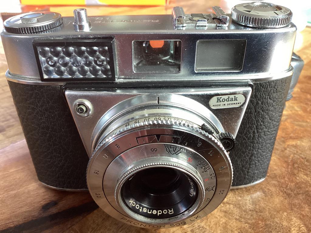 VINTAGE  KODAK  RETINETTE  1 B. MET  ZWARTE. DRAAGTAS, Ophalen of Verzenden, Zo goed als nieuw, Compact, Kodak
