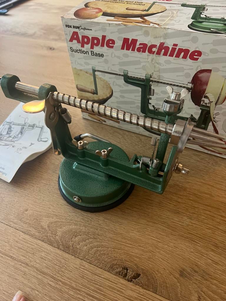 Appelschiller met zuignap, Ophalen, Metaal, Overige merken, Groen