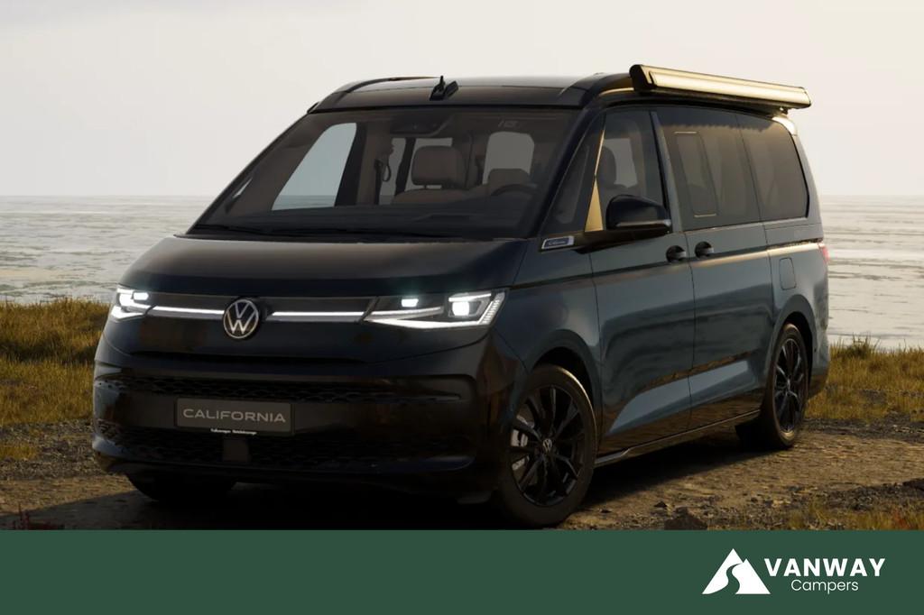 Volkswagen California Beach T7 245PK Automaat PHEV 4x4 Apple, Caravans en Kamperen, Automaat, Buscamper of Camperbus, Volkswagen
