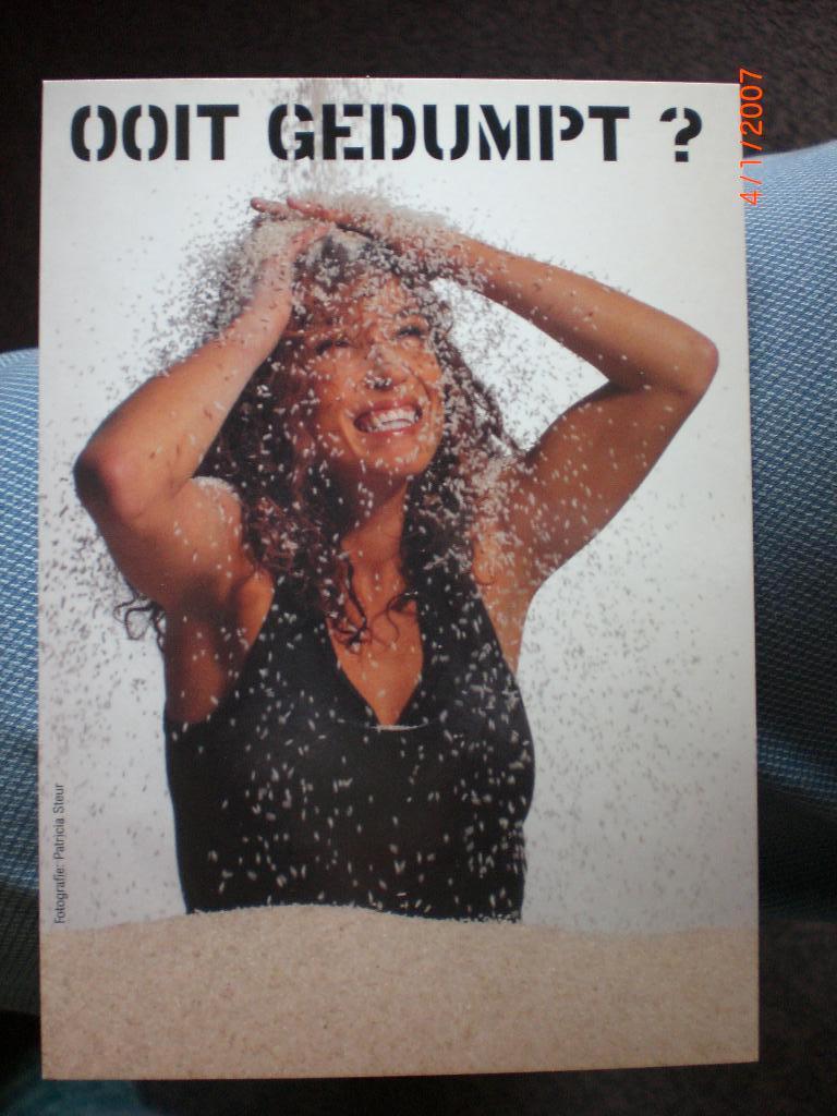 kaart Katja Schuurman, Verzamelen, Ophalen of Verzenden, 1980 tot heden, Ongelopen, Sterren en Beroemdheden