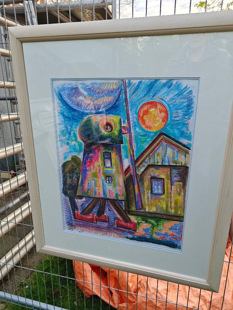 schilderij Willem van Manen C, Ophalen, Gebruikt, 97 cm, Onbekend