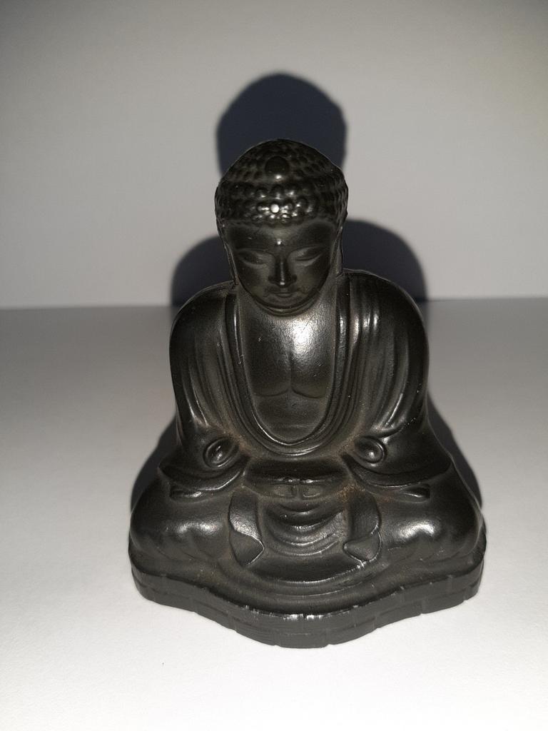 Antiek Chinees bronzen Boeddha beeld, gesigneerd, Ophalen of Verzenden