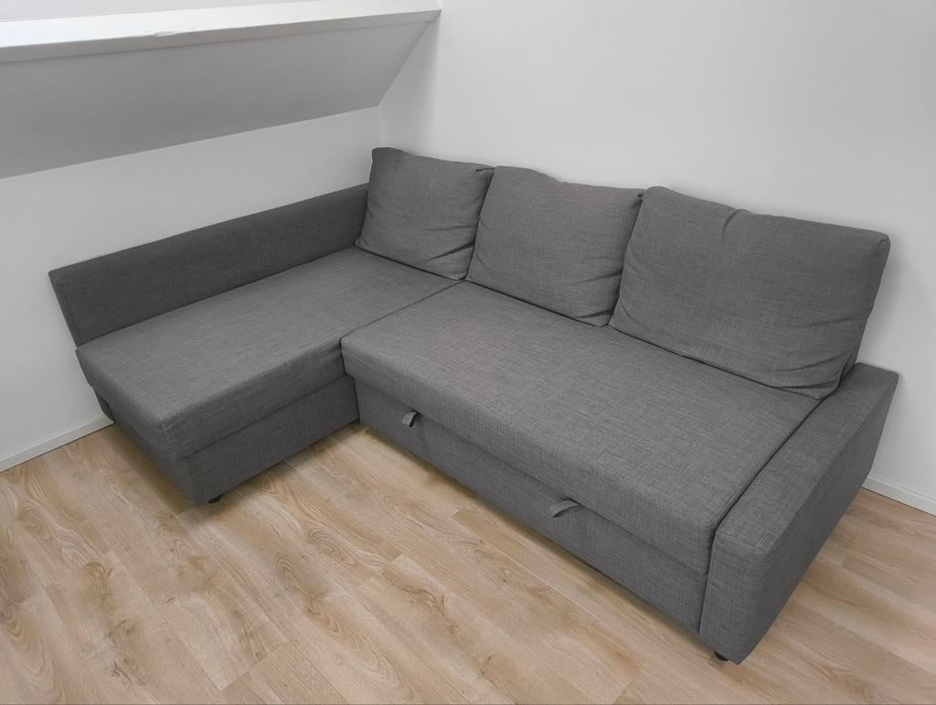 Ikea friheten hoekslaapbank met opberger 230x151 cm, Ophalen, Zo goed als nieuw, Tweepersoons, 140 cm