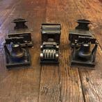 6 unieke metalen puntenslijpers, vintage verzamelobjecten, Ophalen of Verzenden