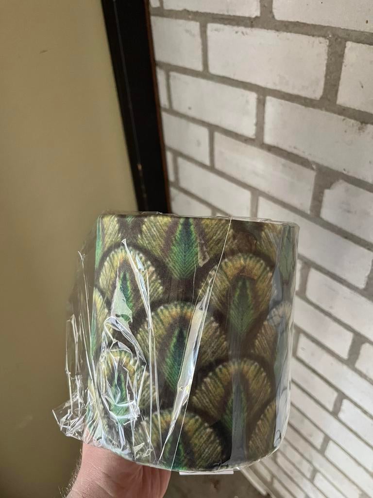 Lampenkap pauw velvet, Ophalen, Zo goed als nieuw, Rond, Minder dan 25 cm