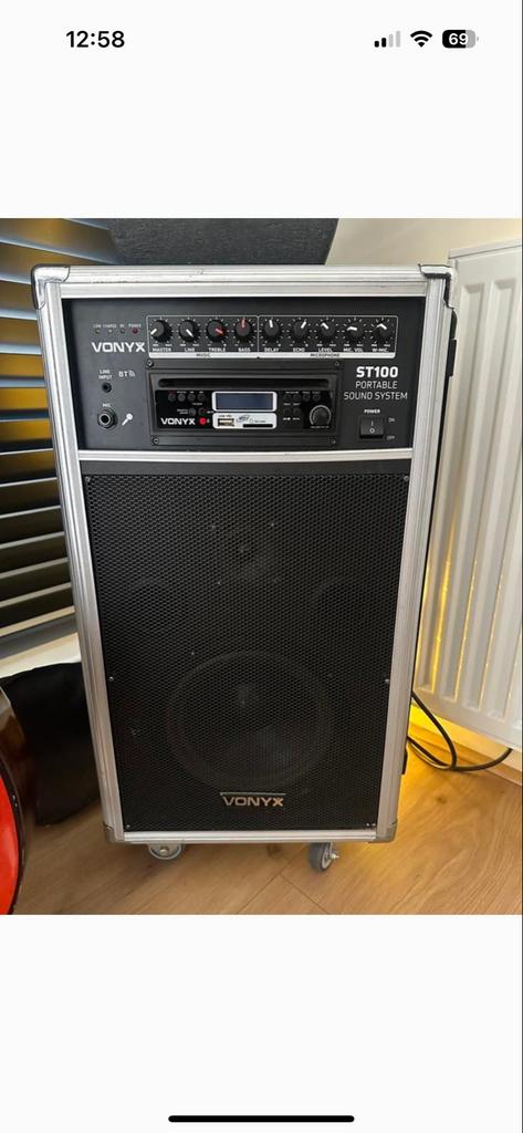 Vonyx ST100MK2 draagbaar geluidssysteem, Overige merken, Gebruikt, Overige typen, Ophalen of Verzenden