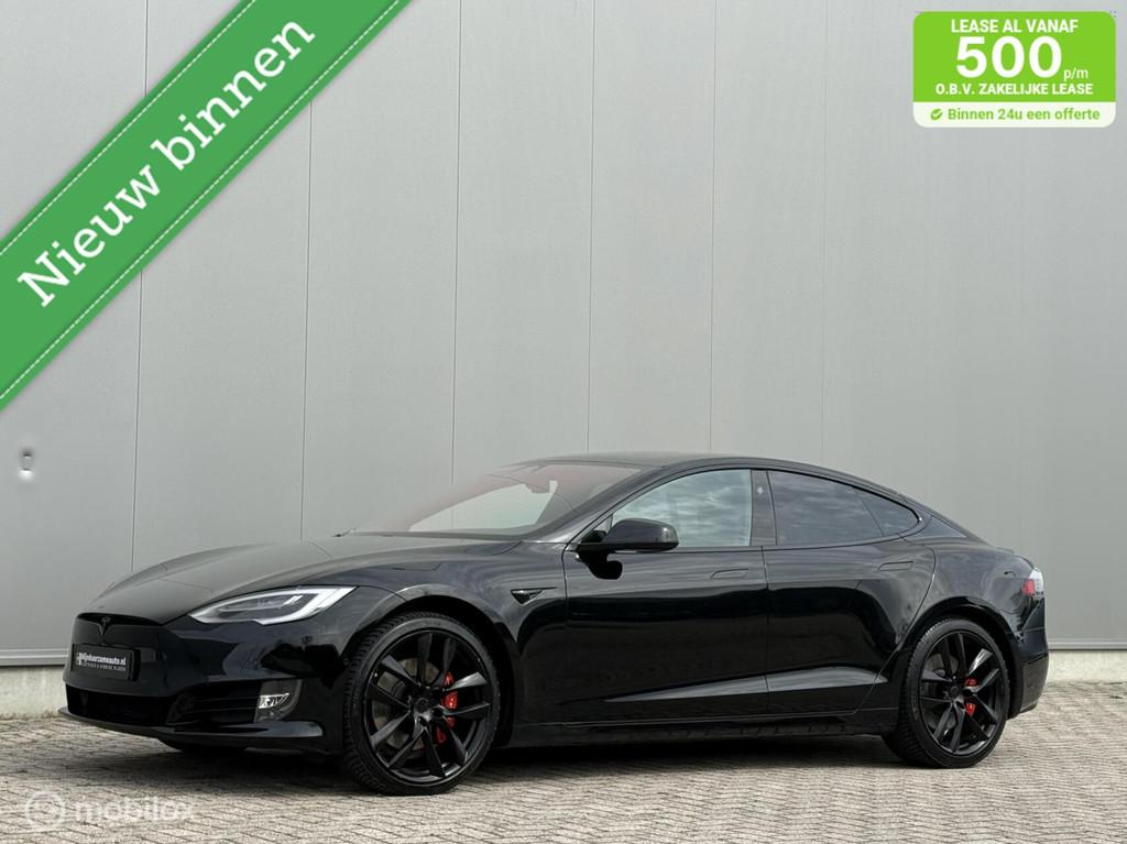 Tesla Model S Long Range 2020 all black CCS Upgrade SOH 89%, Automaat, Gebruikt, 110 €/maand, Zwart