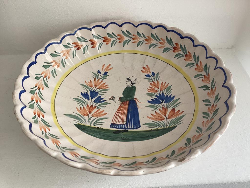 Quimpair schaal Frankrijk antiek, Ophalen of Verzenden