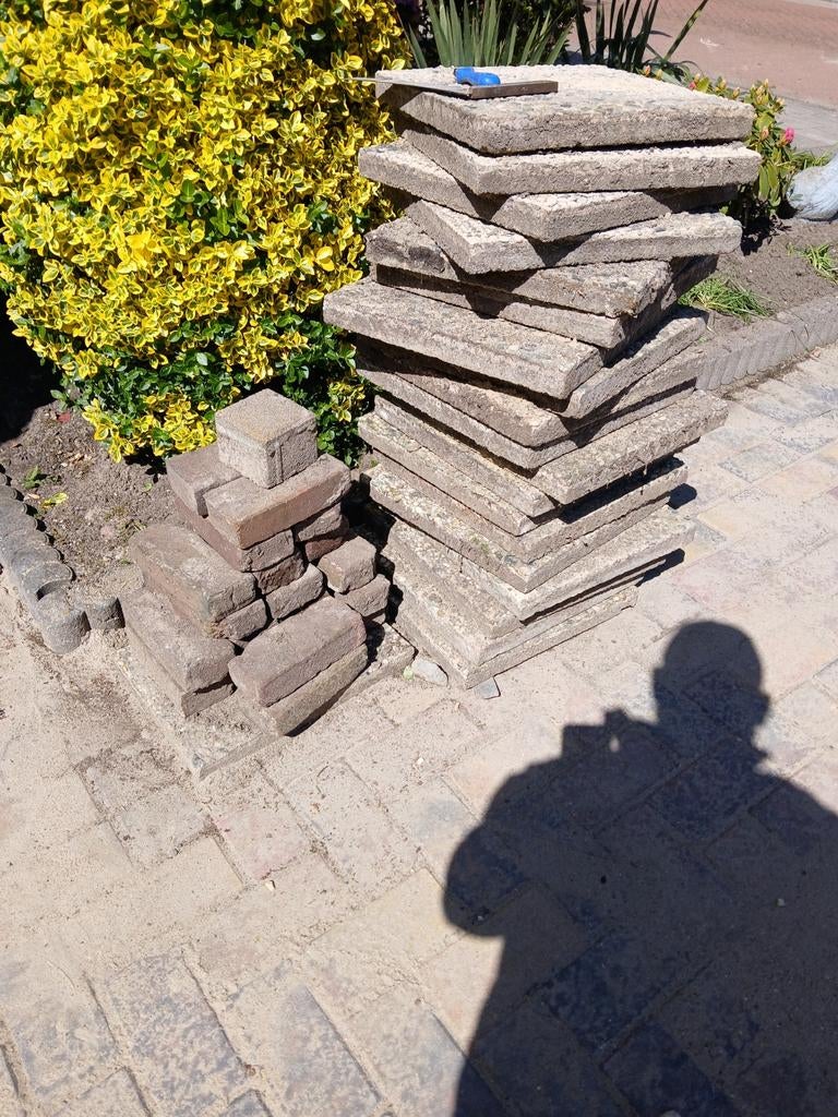 Grindtegels en klinkers, Tuin en Terras, Tegels en Klinkers, Ophalen, Gebruikt, Klinkers, Minder dan 5 m²