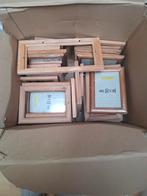 43 Houten fotolijstjes in diverse maten, Minder dan 50 cm, Nieuw, Ophalen of Verzenden, Minder dan 50 cm
