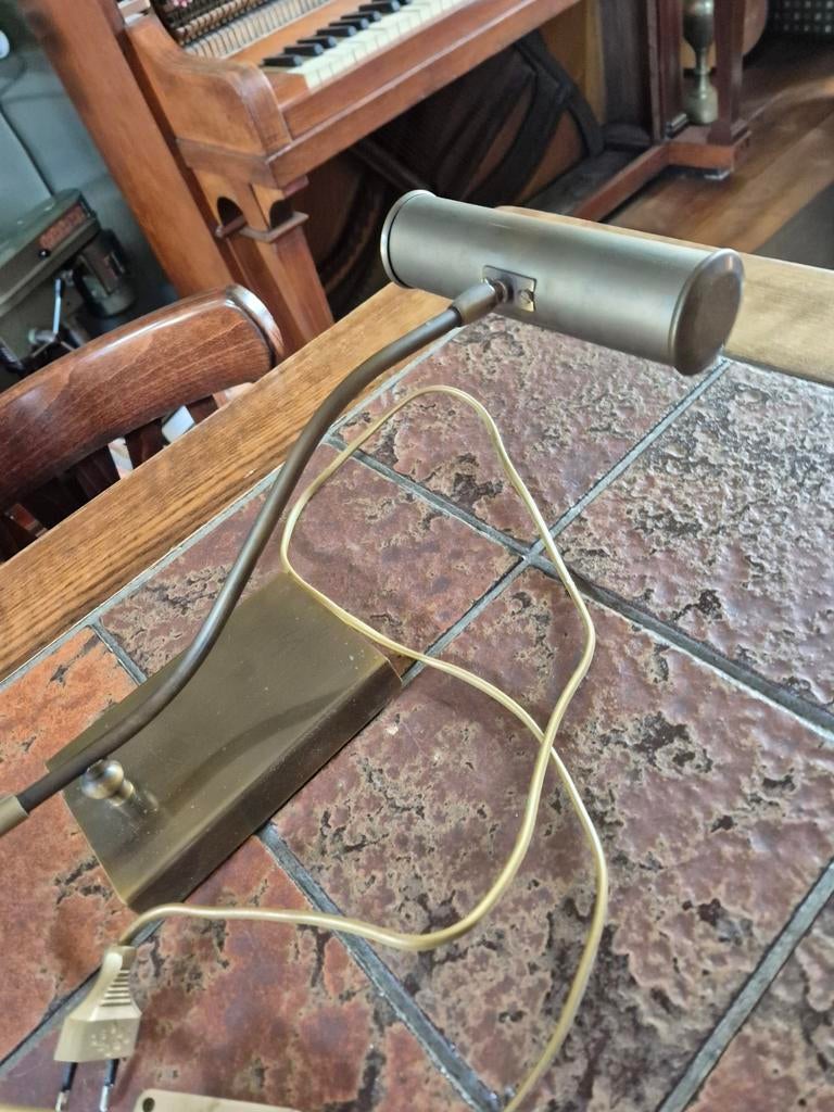 Pianolamp, Ophalen of Verzenden, Metaal of Aluminium