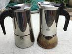 Bialetti Moka Express percolator - 2 stuks, Zilver, Ophalen of Verzenden, Metaal, Overige typen