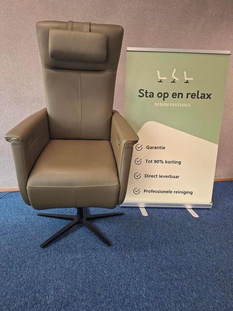 Sta op relax fauteuil Prominent Toscana SHOWROOM MODEL, Minder dan 75 cm, Hoofdstraat 60 Schijndel, Ophalen of Verzenden, Zo goed als nieuw