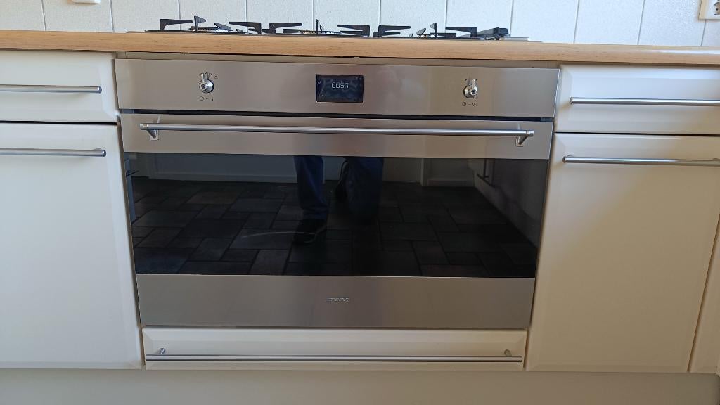 SMEG oven 90 cm | 115L extra groot | RVS | inbouw oven |, Witgoed en Apparatuur, Ovens, Zo goed als nieuw, Inbouw, Oven met grill