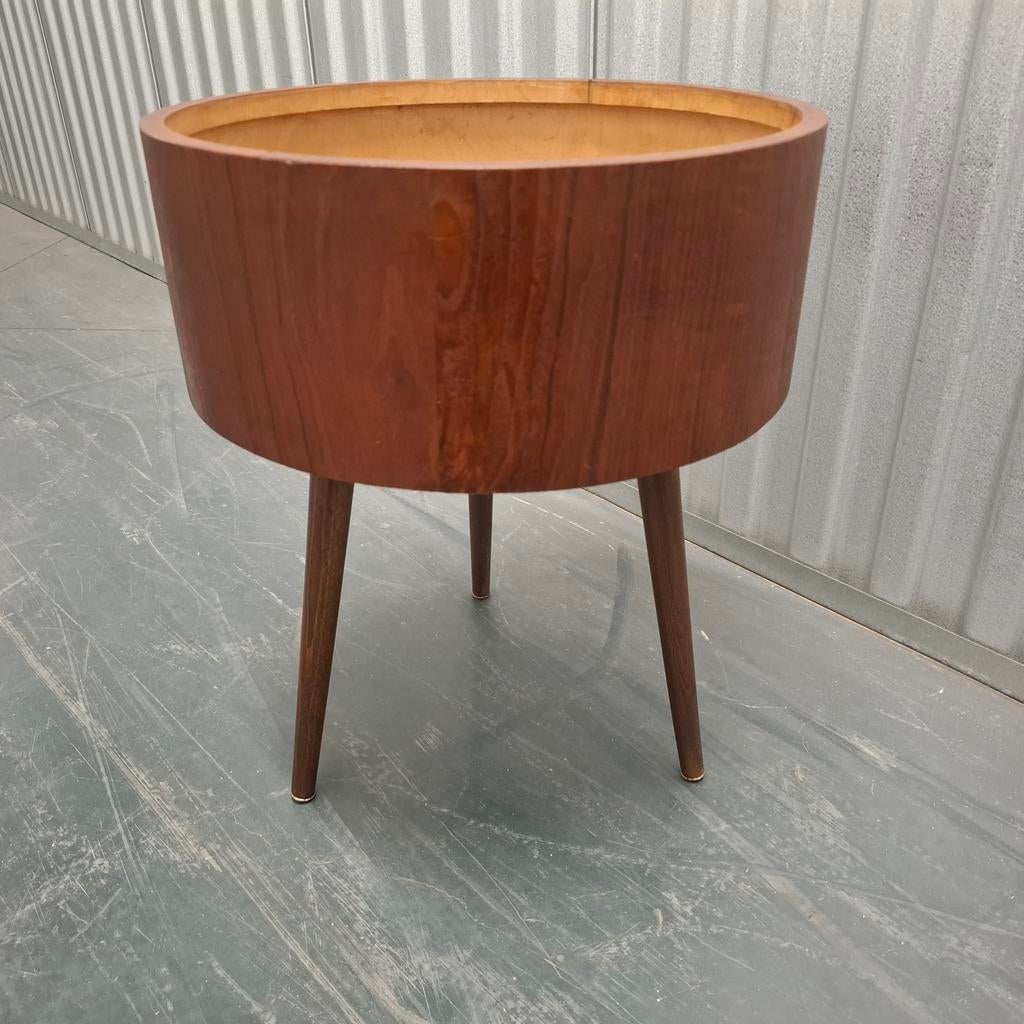 Vintage hout gefineerd plantenbak op pootjes, Ophalen, Gebruikt