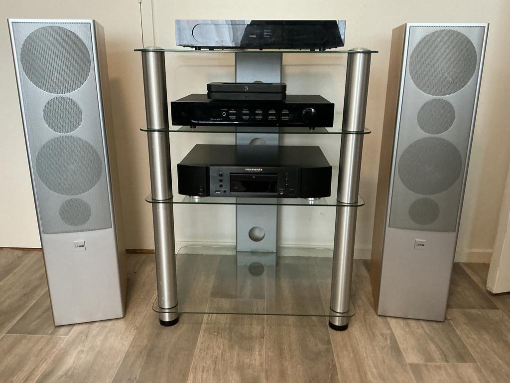 HIFI Stereo-set compleet met meubel, Ophalen, Zo goed als nieuw, Overige merken