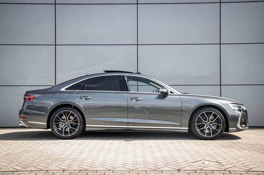 Audi S8 4.0 TFSI 571pk quattro | Panoramadak | B&O | Stoelma, Automaat, 12 maanden, Gebruikt, Leder