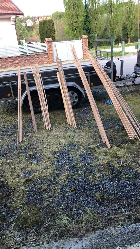 Afwerklatten, oa kwartrond, plankendragers, etc., Ophalen, Minder dan 25 mm, Grenen, Overige typen