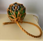 Vintage glazen originele visnet drijver / lamp de jaren 60, Ophalen of Verzenden