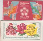 D.D.R. 2 postzegelboekjes 1972-1973 bloemen en sport, Postzegels en Munten, Postzegels | Europa | Duitsland, Ophalen of Verzenden