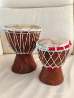 Twee Afrikaanse Djembe trommels, Ophalen of Verzenden, Gebruikt, Trommel
