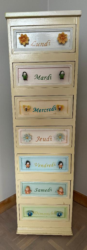 Kinder kast met lades, Kinderen en Baby's, Kinderkamer | Commodes en Kasten, Ophalen, Nieuw, 105 cm of meer, Minder dan 50 cm