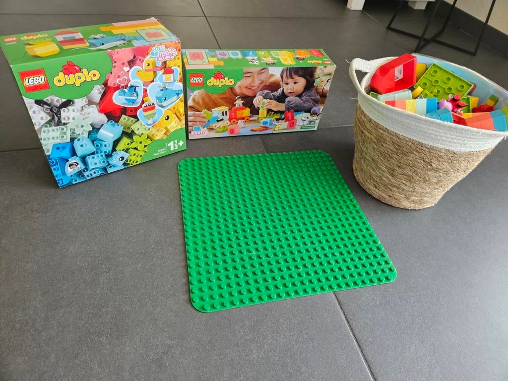LEGO Duplo bundel: Cijfertrein, Boerderij, Kinderen en Baby's, Speelgoed | Duplo en Lego, Ophalen, Gebruikt, Duplo, Inclusief minifiguren