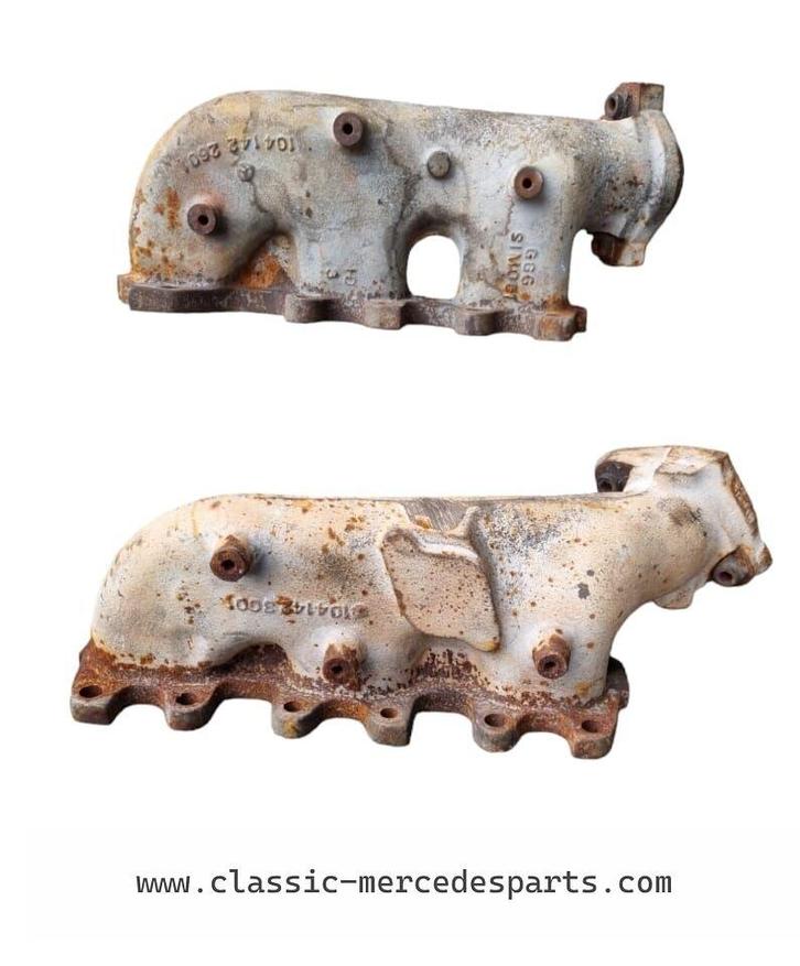 2x uitlaatspruitstuk Mercedes m104 motor, Auto-onderdelen, Uitlaatsystemen, Gebruikt, Ophalen of Verzenden