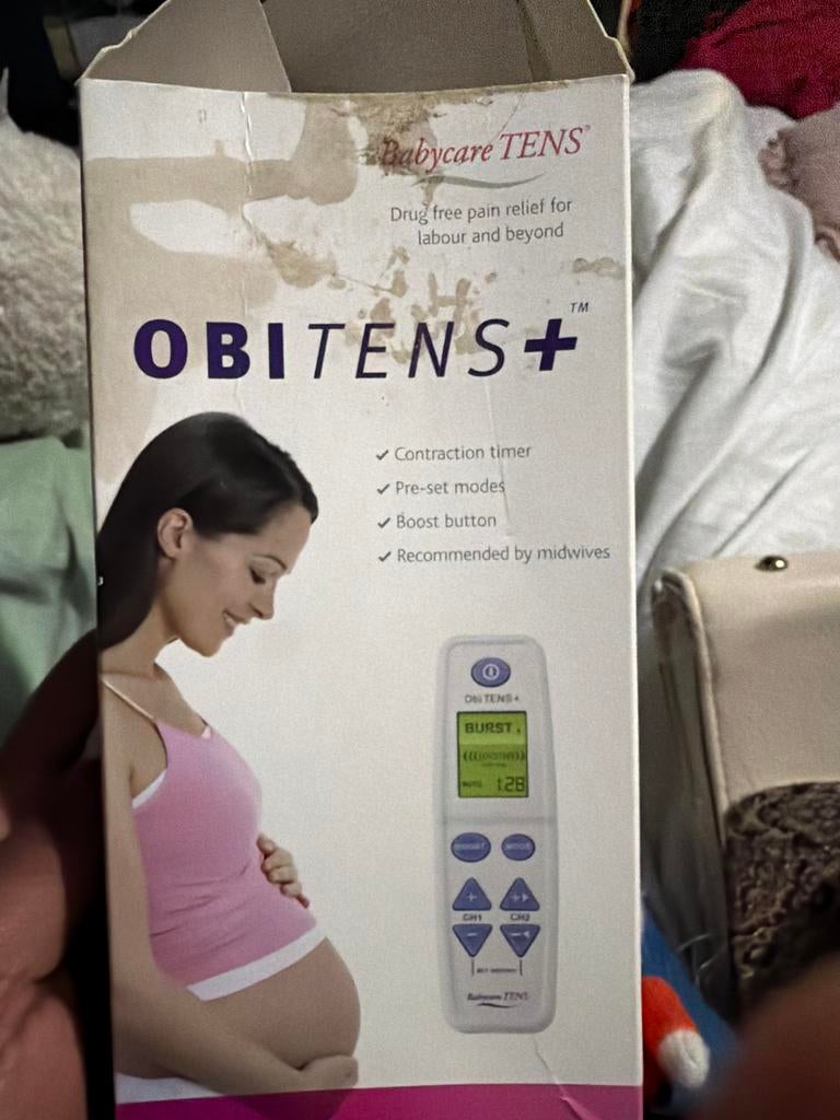 Babycare OBITENS+ TENS apparaat voor bevalling, Ophalen of Verzenden, Zo goed als nieuw, Overige typen