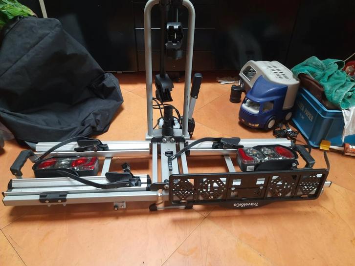 ANWB Touring  Flex Plus fietsendrager  +Tas, Auto diversen, Fietsendragers, Zo goed als nieuw, Trekhaakdrager, 2 fietsen, Brede banden