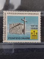 Duitsland cinderella 1969 - 50 jaar oorlogsgravenzorg, Ophalen of Verzenden, BRD, Postfris