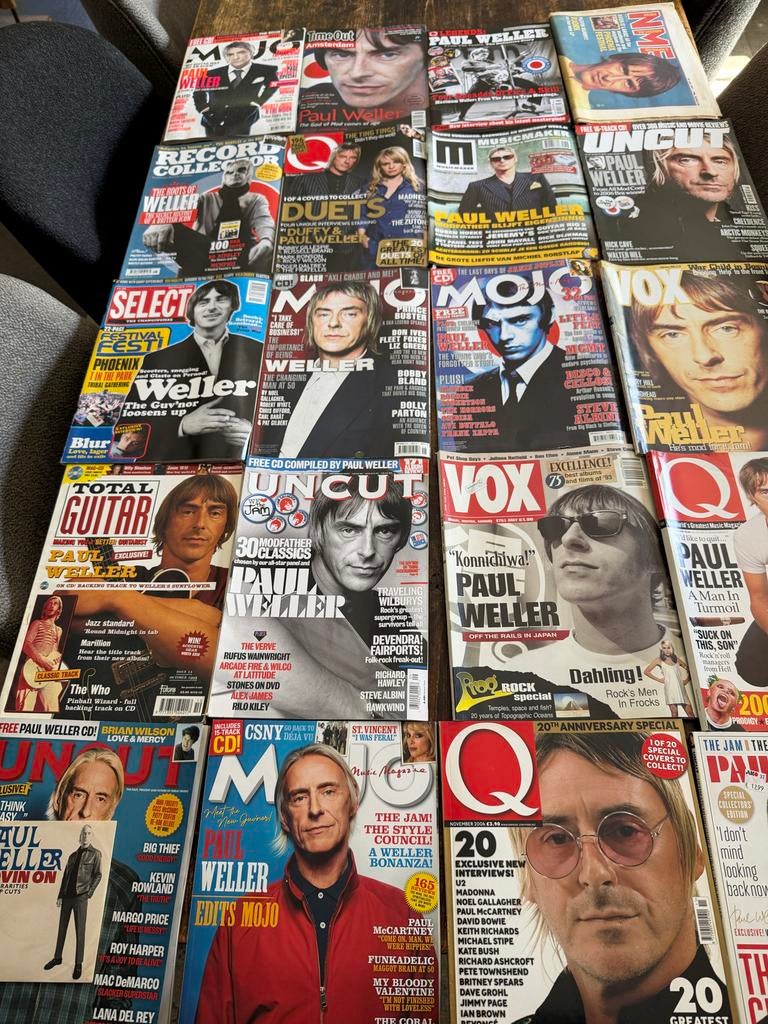 20 magazines Paul Weller cover, Ophalen of Verzenden, 1980 tot heden, Tijdschrift