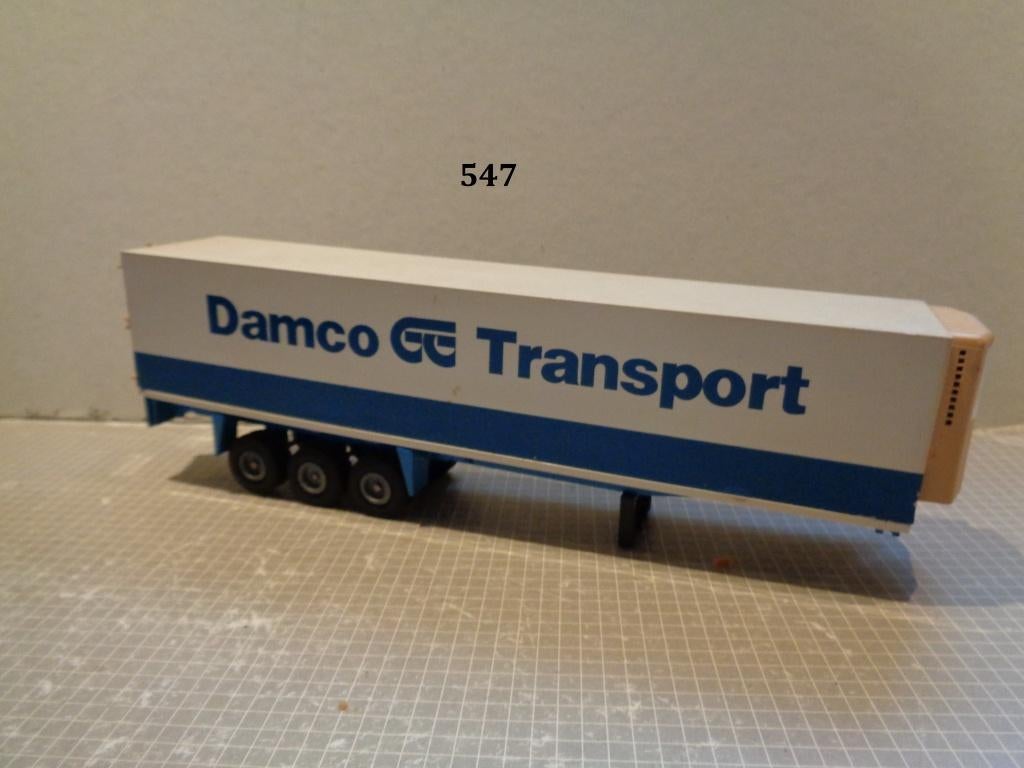 tekno damco trailer, Hobby en Vrije tijd, Modelauto's | 1:50, Ophalen of Verzenden, Gebruikt, Bus of Vrachtwagen, Tekno