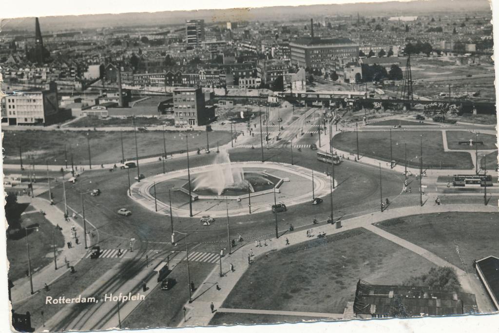 9476 Rotterdam, Hofplein, Verzamelen, Ansichtkaarten | Nederland, Ophalen of Verzenden, 1940 tot 1960, Zuid-Holland