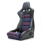 NRG Prisma Omega Verstelbare kuipstoel Sportstoel Tartan
