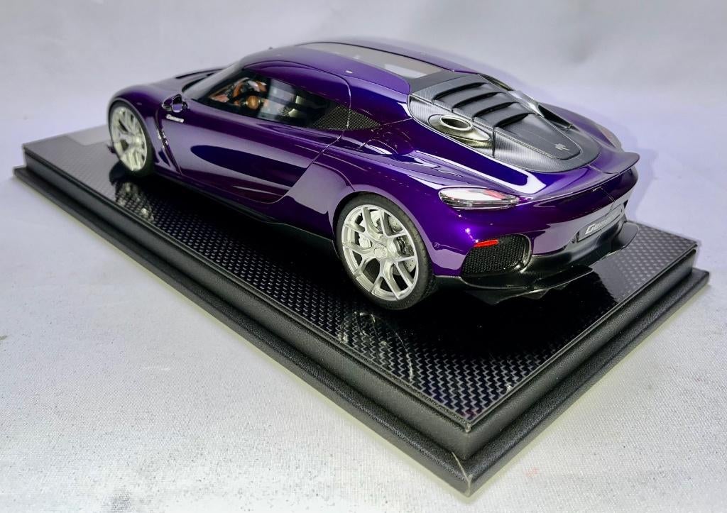 Koenigsegg Gemera Purple 1:18 van FrontiArt, Ophalen of Verzenden, Nieuw, Auto, Overige merken