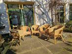 5 rieten tuinstoelen /terrasstoelen, Ophalen, Gebruikt, Rotan