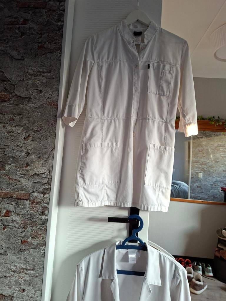 Witte pedicure pakken: korte en lange mouw, Kleding | Dames, Onbekend, Ophalen of Verzenden, Gedragen
