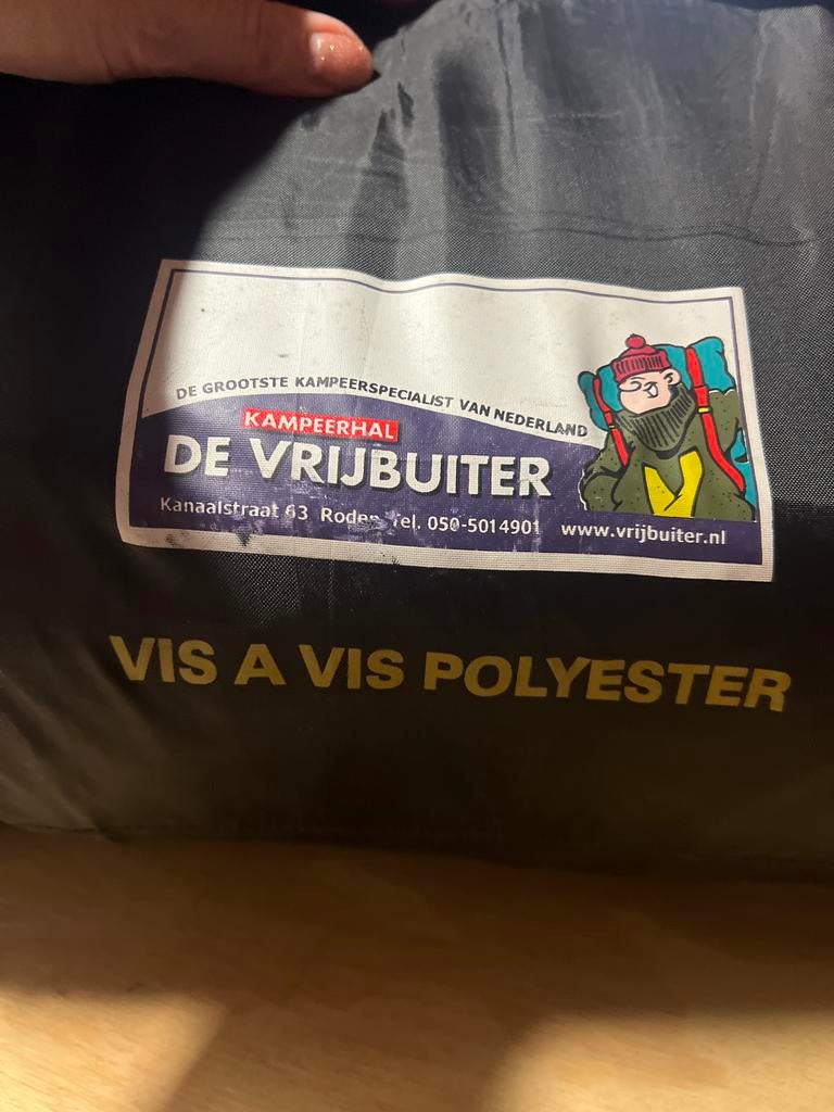 De Vrijbuiter Vis a Vis Polyester Tent, Caravans en Kamperen, Tenten, Ophalen, Gebruikt, Tot en met 2